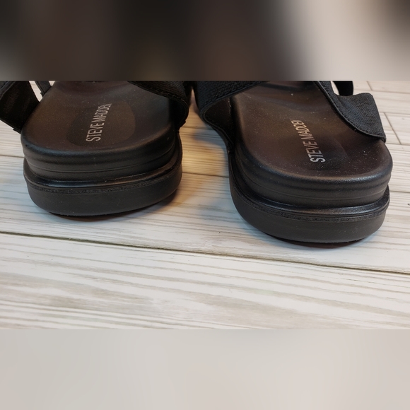 Steve Madden black ankle strap  sandals size 7.5 (sy109) - Picture 7 of 11